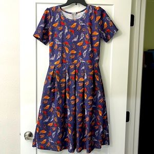 Lularoe “Amelia” dress, size Large